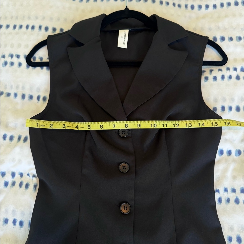 Commense Black Button Down Blazer Dress - Size S - Picture 7 of 8